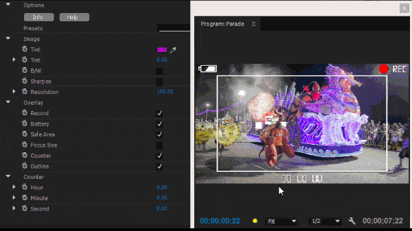 Set Tiemcode Step 4: NewBlueFX View Finder Tutorial