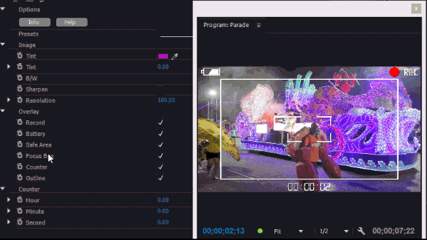 Check Focus Box Step 3: NewBlue Video Finder Tutorial