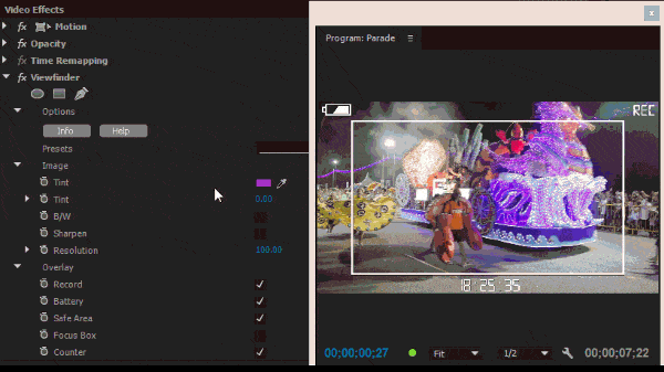 Select Tint Step 5: NewBlueFX View Finder Tutorial
