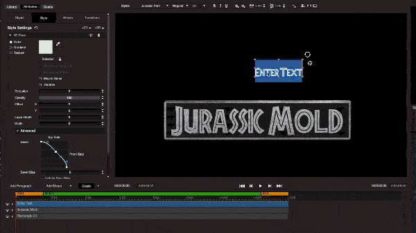 Adding Jurassic Park Logo in Titler Pro 