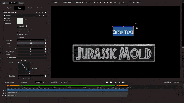 Jurassic Park Logo Adding Jurassic Park Logo in Titler Pro