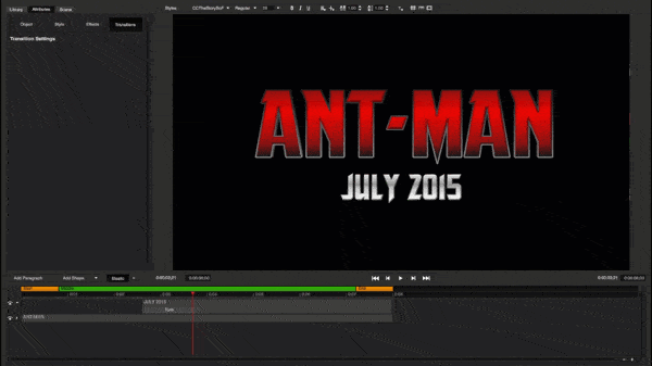Finished title. Ant Man July 2015 finished title