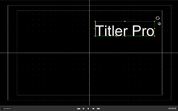 Titler Pro Workspace Positioning text in Titler Pro 4 X and Y Axis