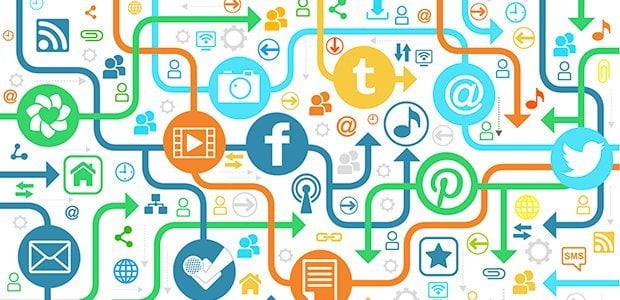 Social Media Icons Grid