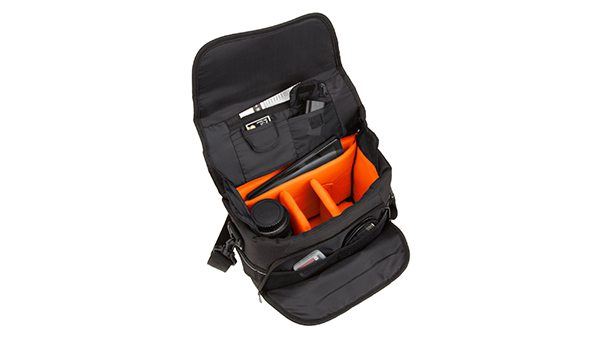 Amazon Basics DSLR camera bag works well when shooting video in less time