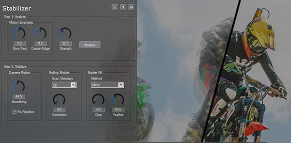 Stabilizer Stabilizer User Interface Controls works great after shooting video on the run
