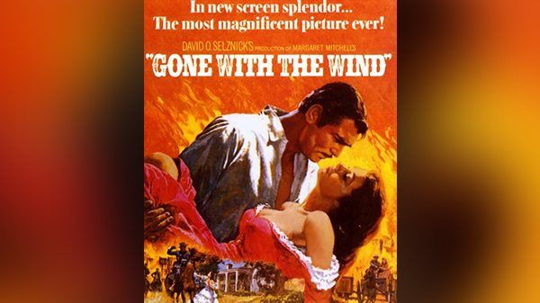Gone with the wind iconic movie title.