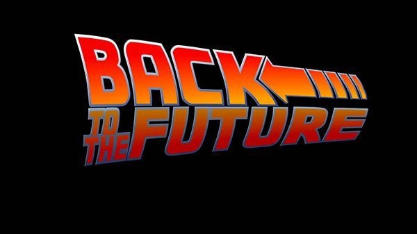 Back to the Future iconic movie title.