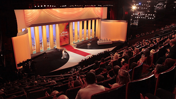 Theatre presentation at French film festival, Festival de Cannes