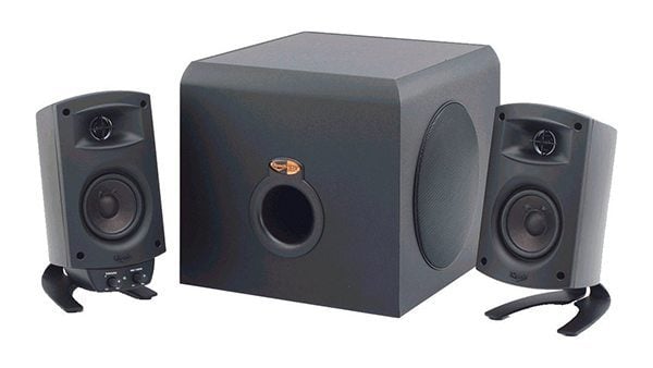 Kilpsch ProMedia speakers are awesome for your video editing workspace
