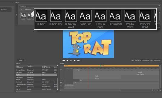 New Animation Presets: Easily create complex motion graphics with animation presets.