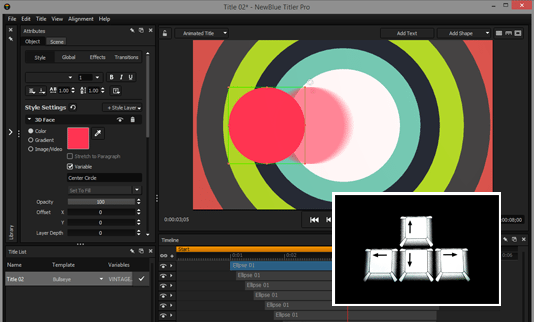 Titler-Pro-Features-Arrow Movement
