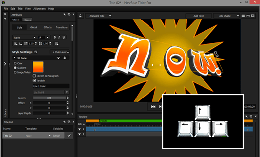 Titler-Pro-Features-Kerning With Arrows