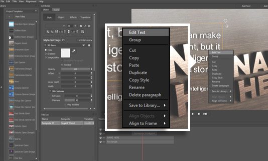 Titler-Pro-Features-Right Click
