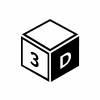 Animated, 3D Graphics Icon