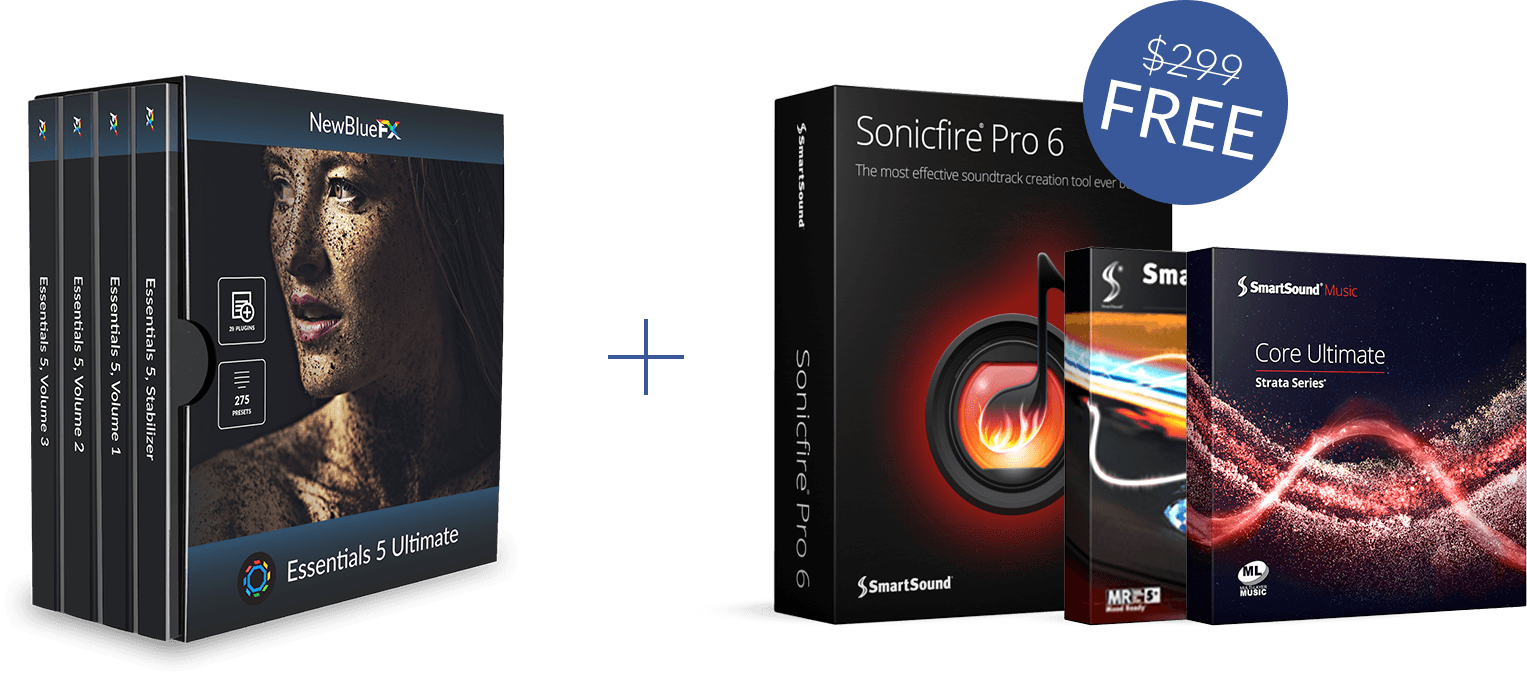 Fix video issues really fast — with Essentials Ultimate video correction process is a walk in the park.