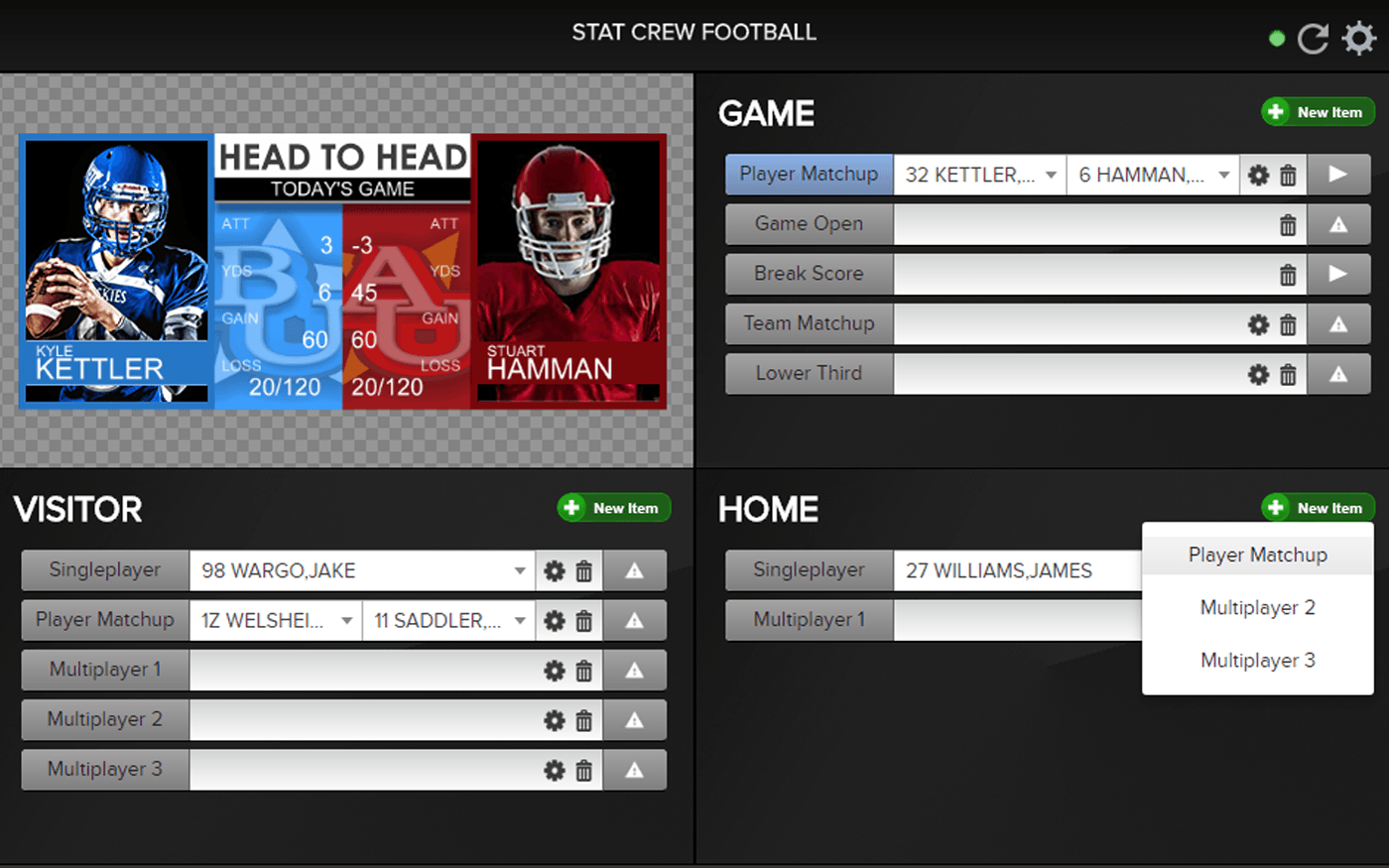 Stat Crew Football Statistics Input Stat Crew Football Statistics Input